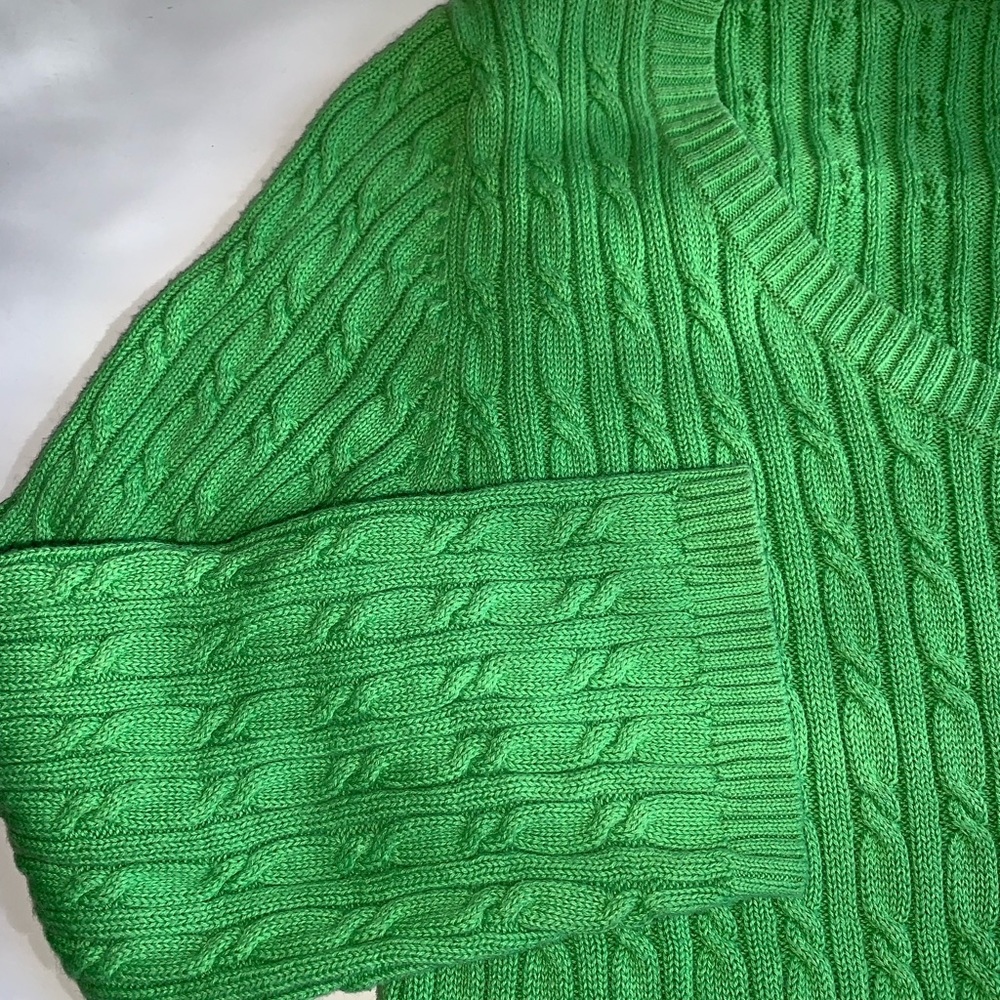 Ann Taylor Loft 3/4 Sleeve Cable Knit Sweater - Picture 3 of 5
